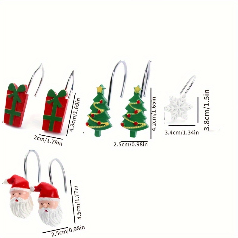 Christmas Bathroom Hook Resin Santa Claus Christmas Tree - Temu