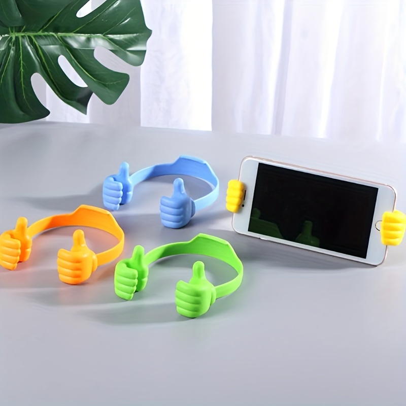 Soporte para teléfono móvil con pulgar hacia arriba, soporte ajustable para  tableta de silicona, soporte de escritorio portátil multicolor para iPhone