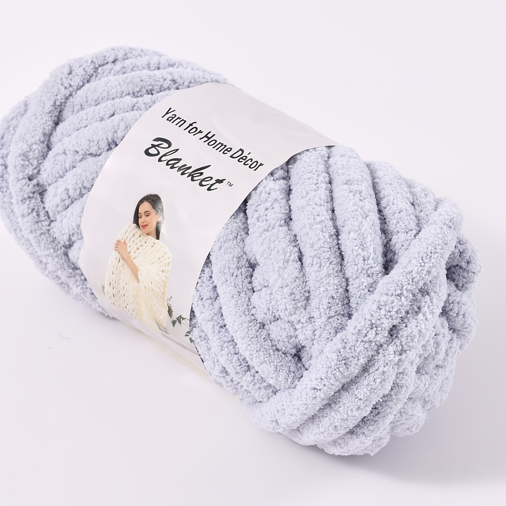  Bulk Chenille Chunky Yarn,Blanket Making Kit,100g