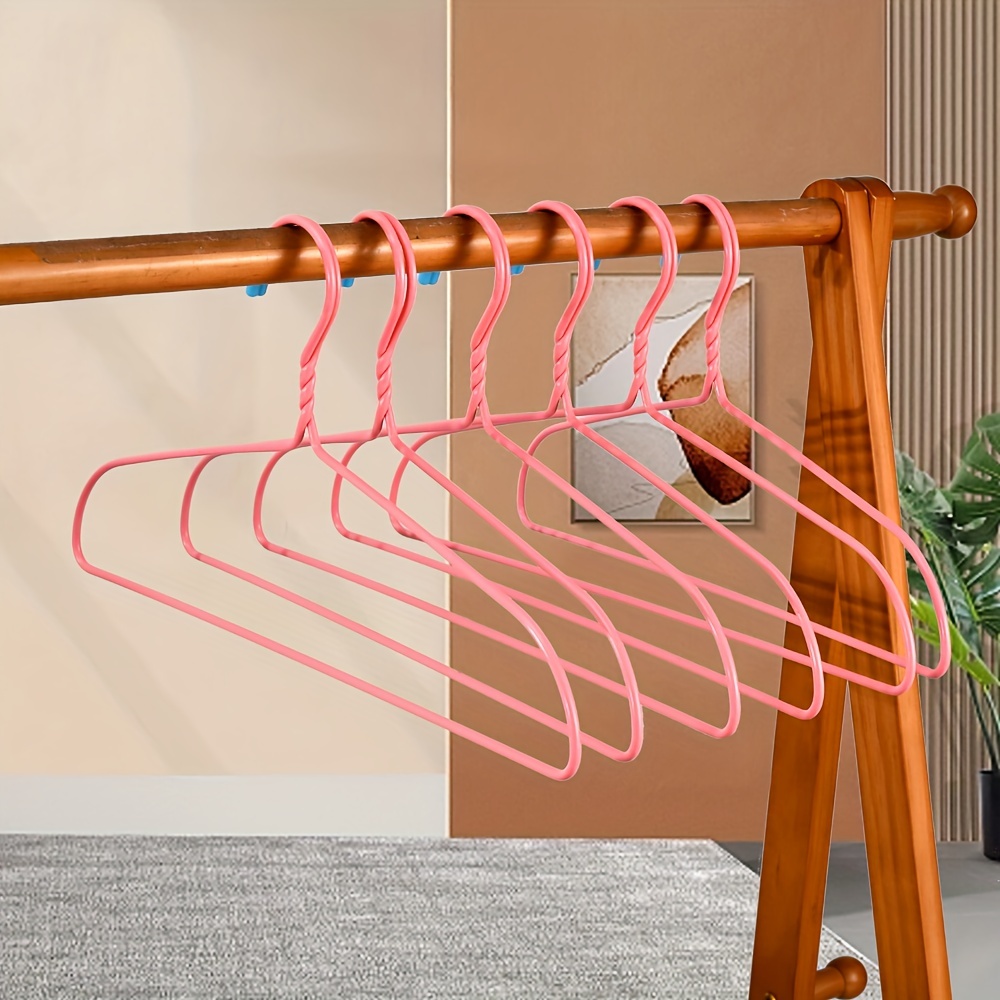 5pcs/set Lingerie Strappy Top Storage Rack, Space-saving Clothes Hangers,  Creative Non-slip Wave Hanger For Home Dorm