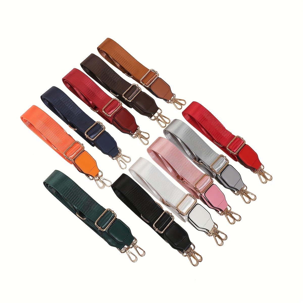 Adjustable Shoulder Bag Strap Solid Color Diy Bag Strap - Temu