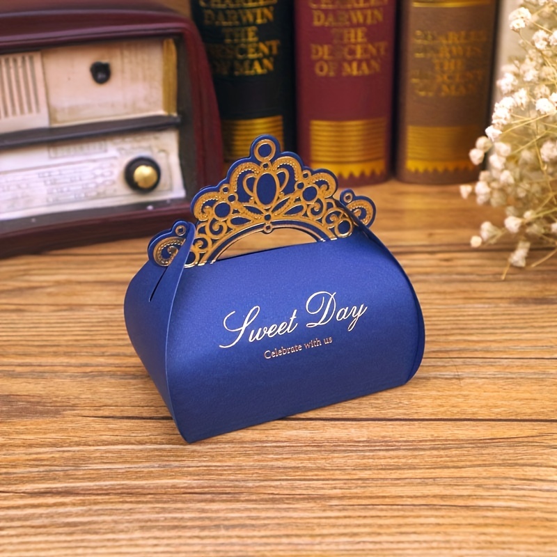 12 Pcs Candy Box Plastic Bridesmaid Crown Holder Centerpieces