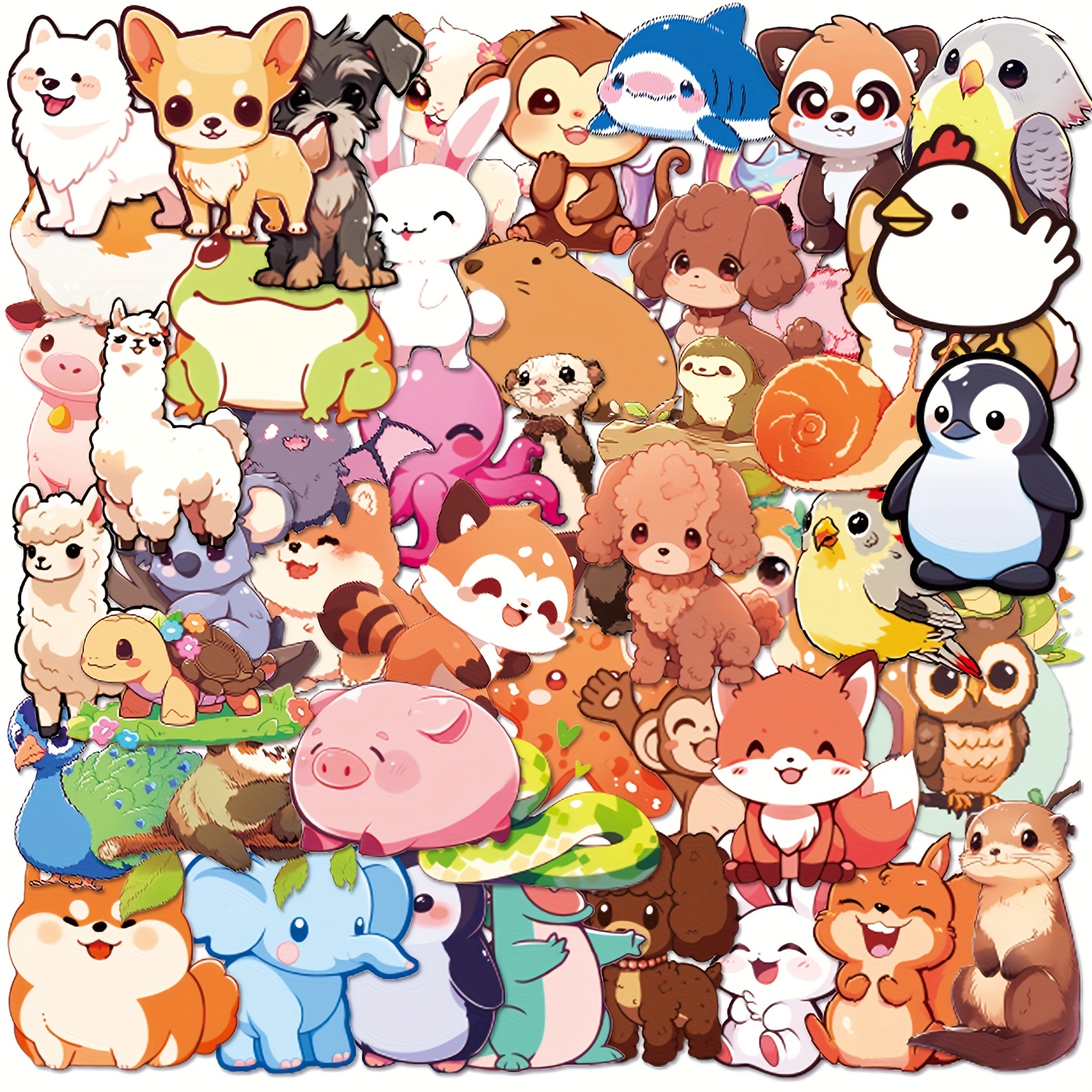 100pcs Pegatinas Kawaii Rana Dibujos Animados Animal Lindas - Temu
