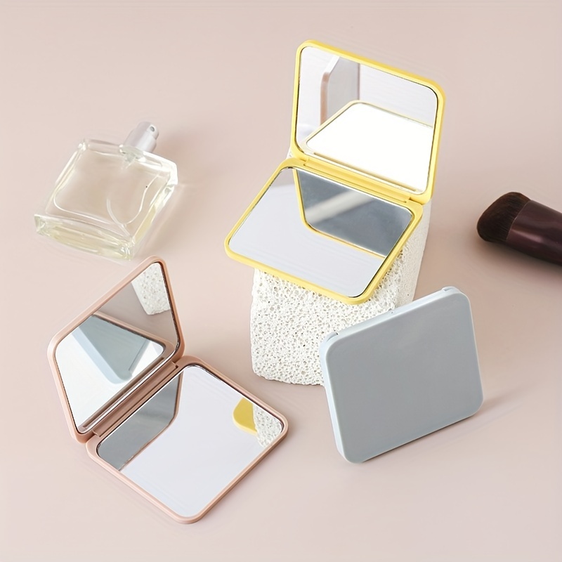 Creative Small Round Mirror Mini Folding Double sided - Temu