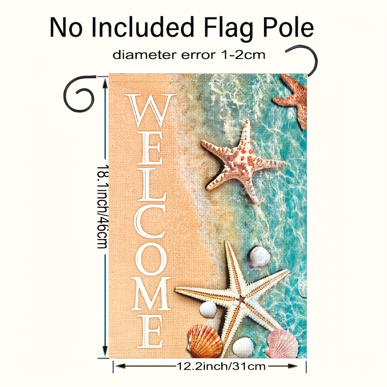 1pc Seaside Escape Summer House Flag Nautical Pour Drapeau De Maison  Extérieur Décoration De Cour 12,5x18/28x40 - Pelouses Et Jardins - Temu