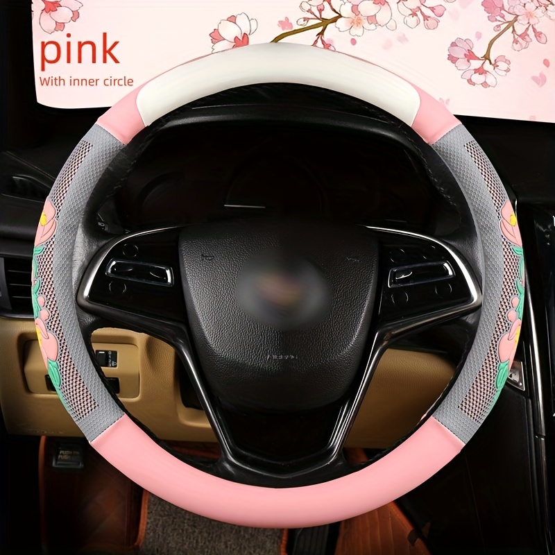 Comprar Protector para volante de coche, cubierta protectora antideslizante  de cuero de microfibra para volante de seguridad