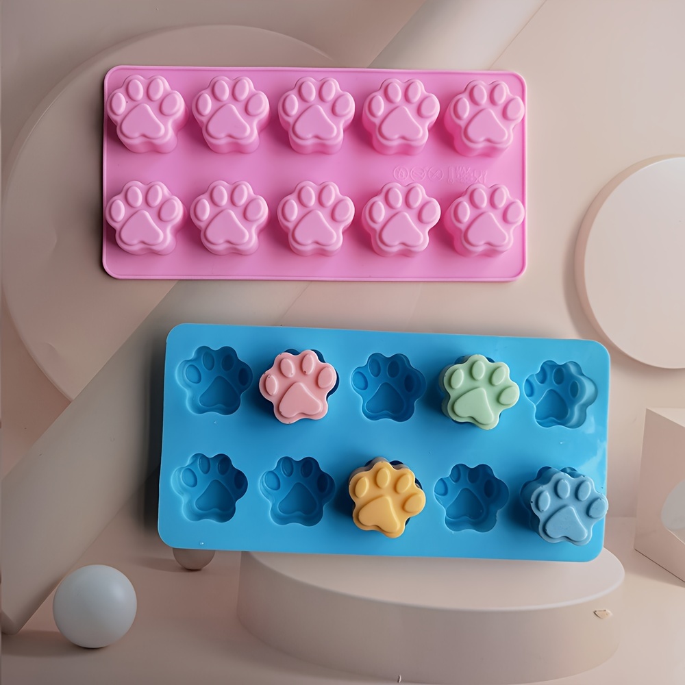 

1pc Silicone Mold, Cat Paw Shaped Fondant Chocolate Biscuit Mold, Cake Decoration Mold, Soap Clay Resin Gypsum Mold, Kitchen Accessories, Baking Tools, Diy Supplies