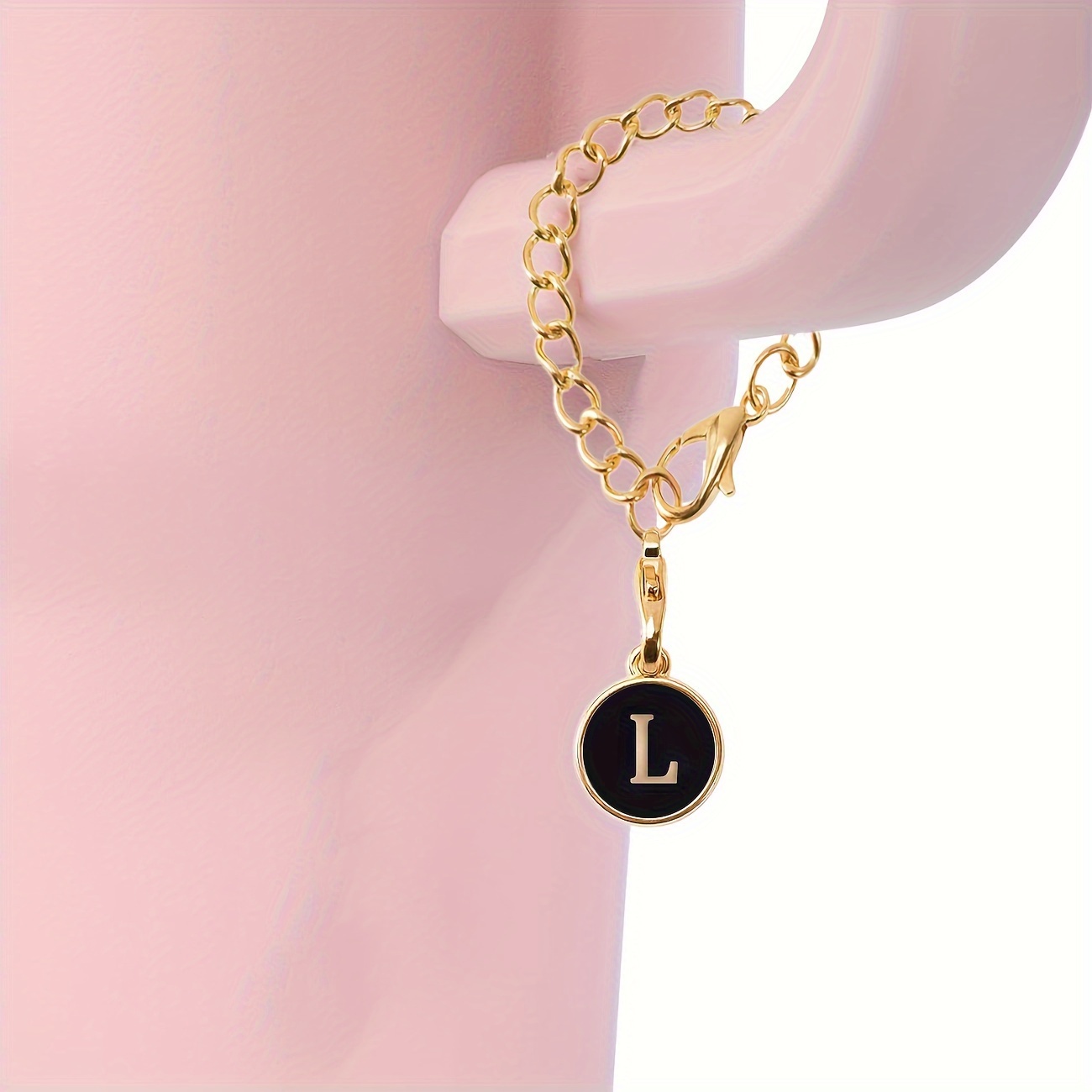 Letter Charm Accessories For Stanley Cups Id Initial Letter - Temu