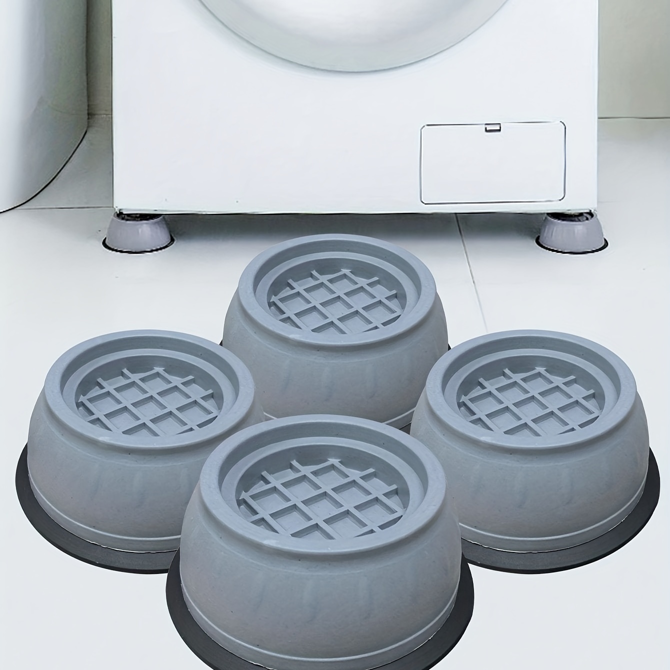 4 Stück Anti-Vibration Gummifüße für Waschmaschine & Trockner