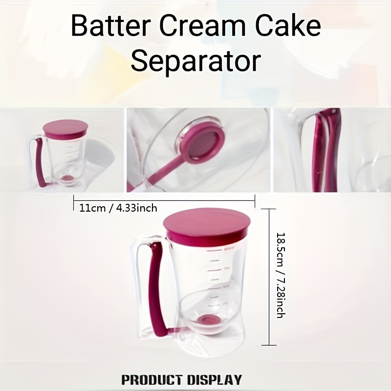 1pc Batter Dispenser Cupcake Pancake Mixing Tool, Hand-held Funnel