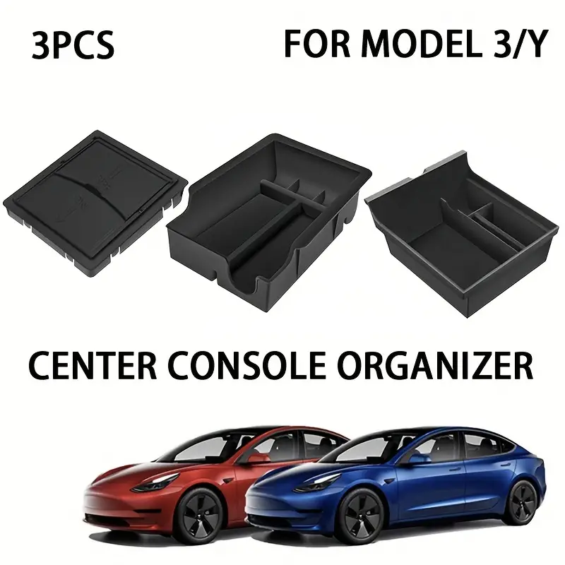 Center Console Organizer Tray Fit Model 3/y 2021 2022 - Temu
