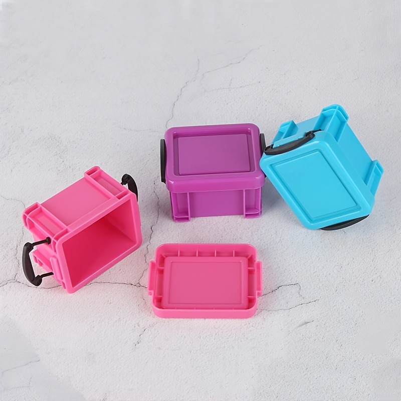 Creative Colorful Rectangular Mini Plastic Storage Box - Temu Mexico