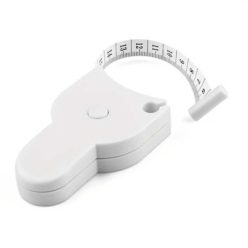 1pc Portable Fitness Telescopic Health Tape Measure With Handle Torch Y-shaped PU Leather Ruler Measuring Waist Tape Measure