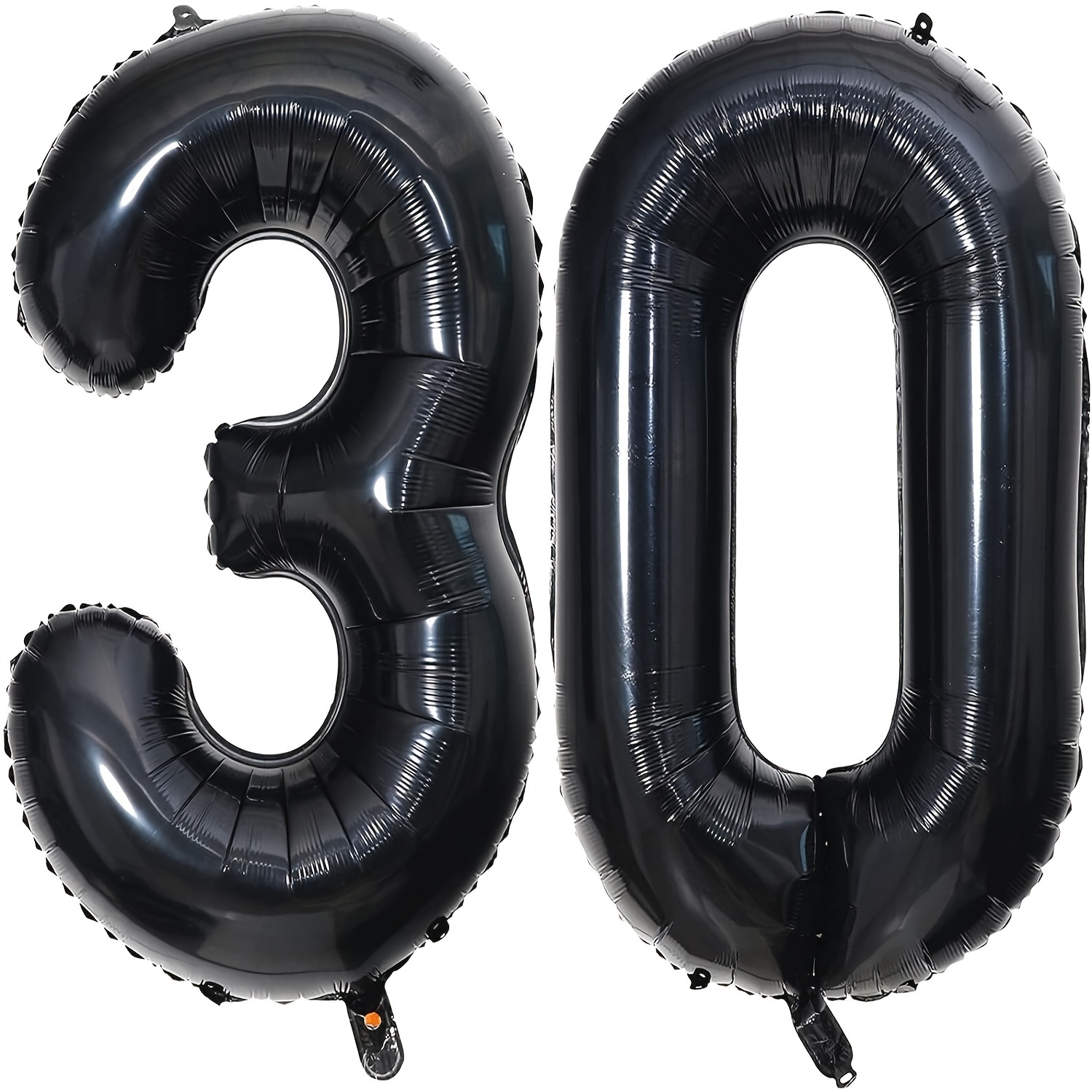 Decoración de cumpleaños número 30 en negro y plateado So Happy I'm Thirty  Divertidos globos de 30 cumpleaños para hombres y mujeres Talk Thirty to Me