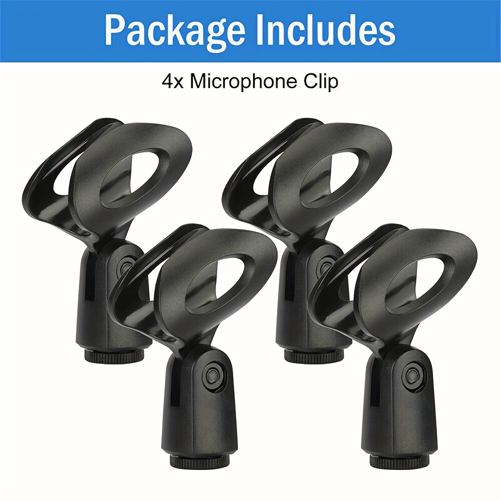 Mic Clip Universal Wired/wireless Microphone Mount Holder - Temu