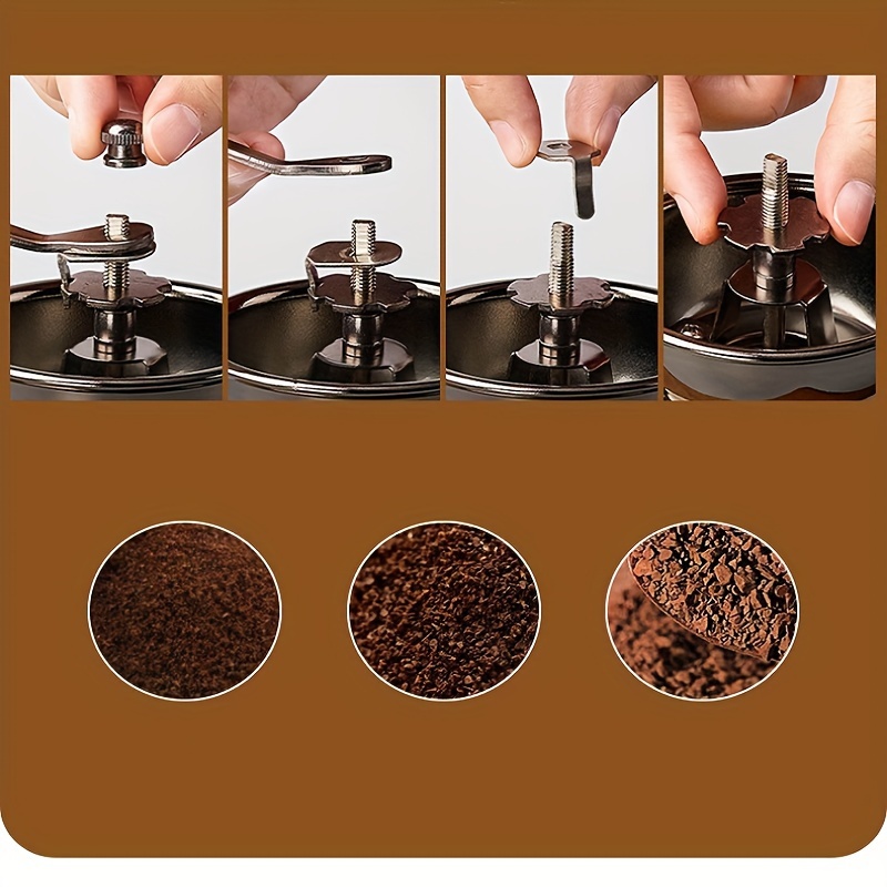 1pc Solid Wood Manual Coffee Bean Mill Hand-operated Small Grinder Crusher  hand