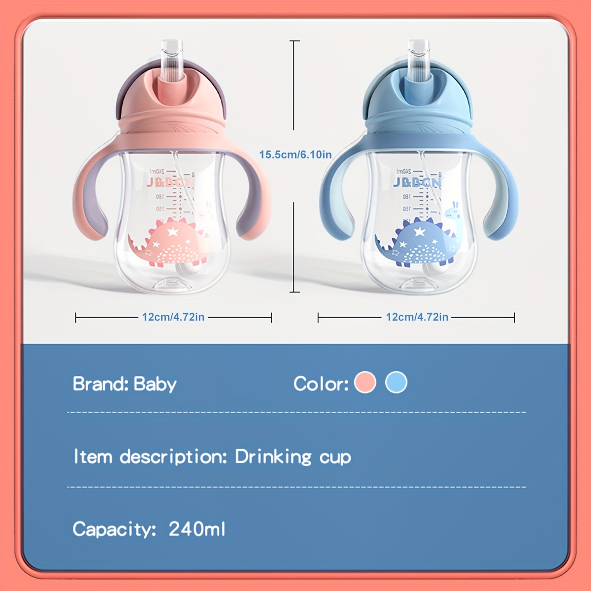 Confezione singola Tritan Biberon per bambini Learning Cup Tazza d'acqua  Solo 9,49 € PatPat FR Cellulare