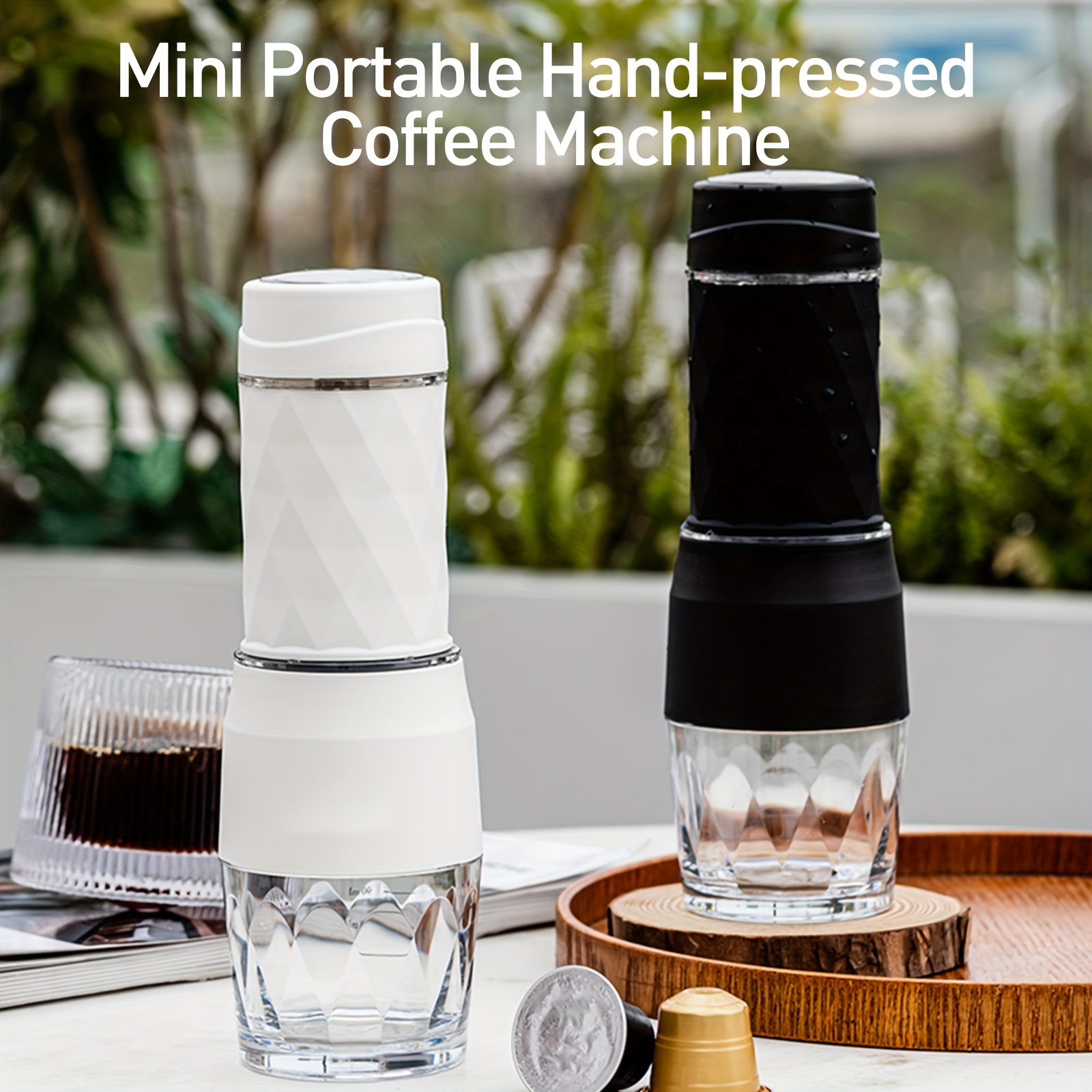New manual capsule/coffee powder coffee maker espresso machine Hand press  portable travel outdoor extractor coffee machine