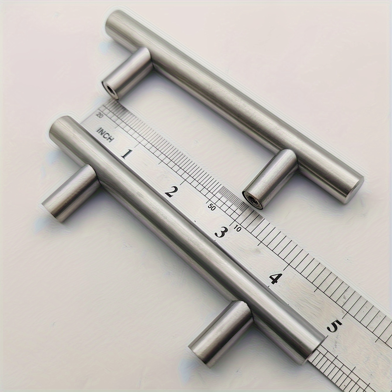 

20pcs Stainless Steel Cabinet Handles, 5in/12.7cm Length With 3in/7.6cm Hole , Drawer Pulls, Hollow Construction, Modern Hardware For Kitchen Cupboard And Drawer