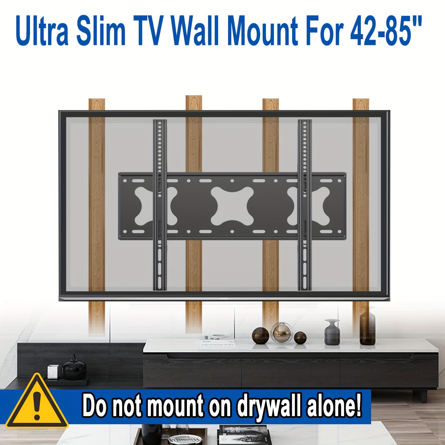 1 Support Mural TV Ultra Fin Support De Montage TV - Temu Canada