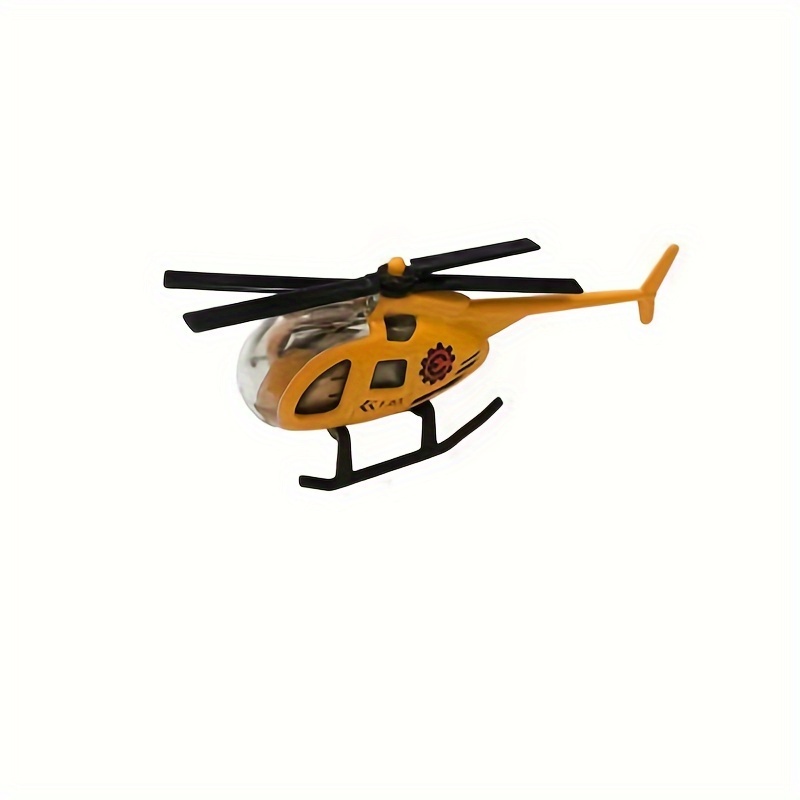 Mini Helicopter Alloy Model Toy Desktop Decoration Fun Health Material