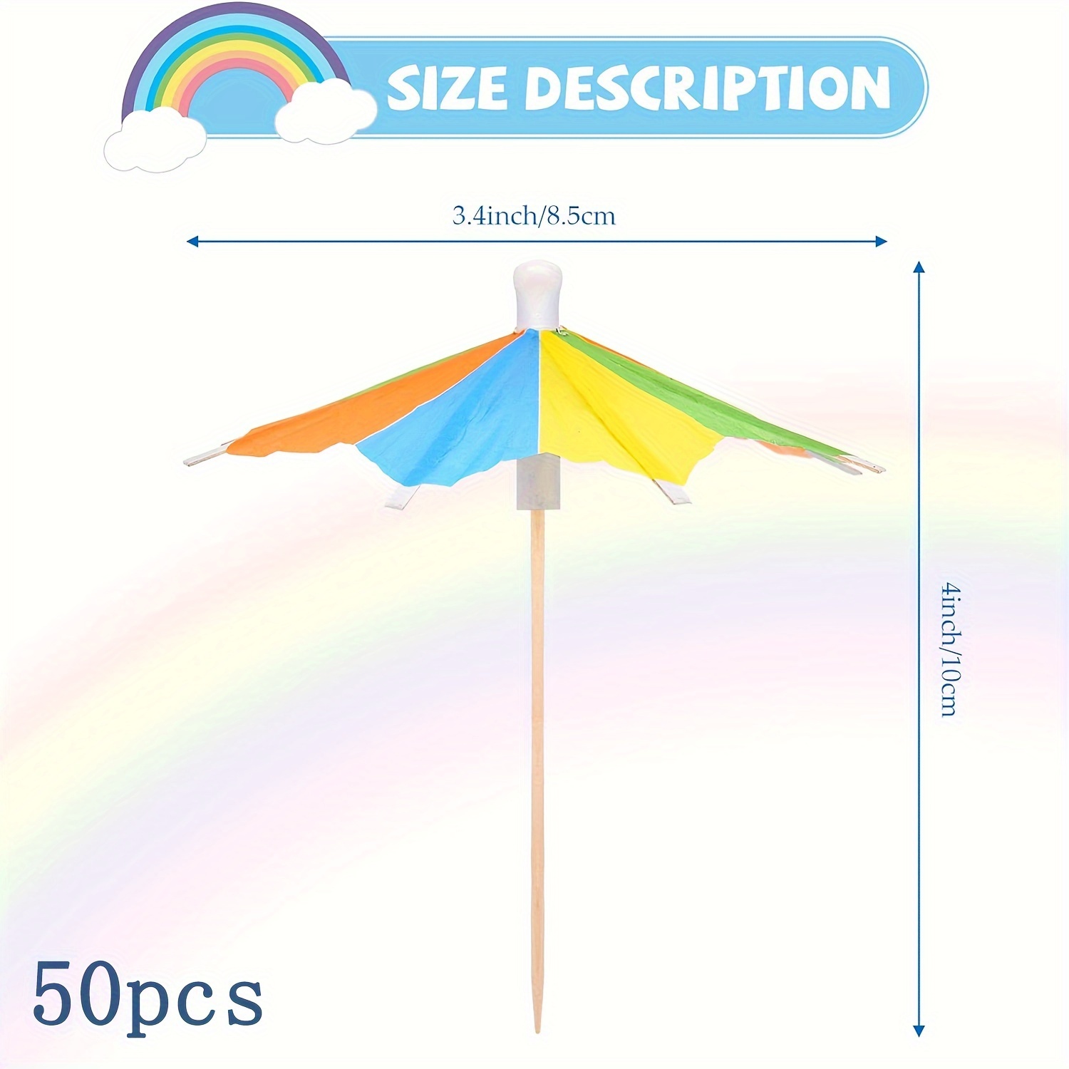 Summer Party DIY Cocktail Parasols Paper Umbrella Cake Topper Picks  Hawaiian Beach Party Decor Juice Drink Stirrers For Party