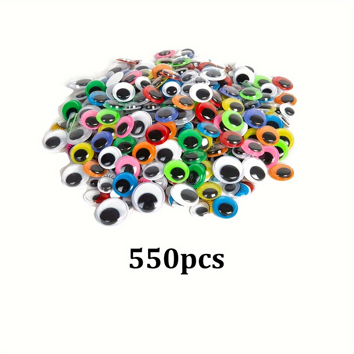 Colorful Self Adhesive Wiggle Eyes for Crafts