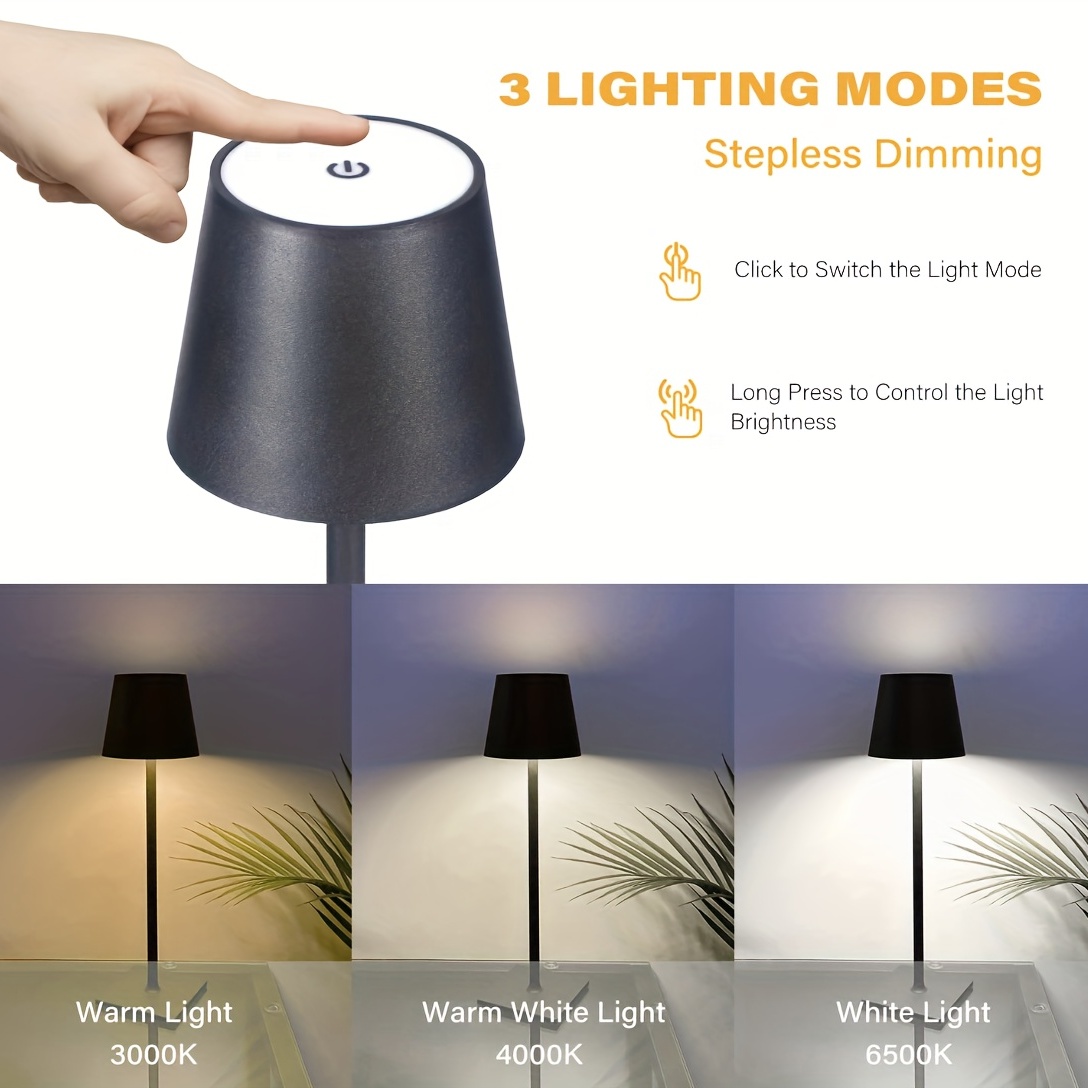 Rechargeable Led Cordless Table Lamp Magnetic Attraction - Temu