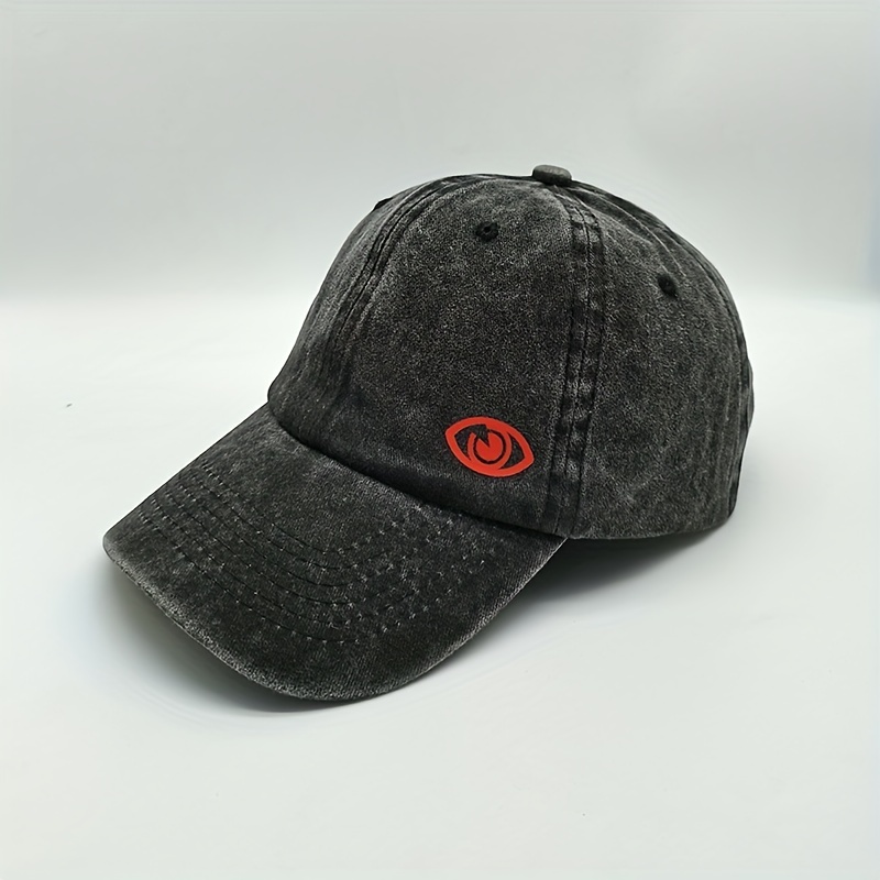 Eye Print Vintage Baseball Cap For Men Women