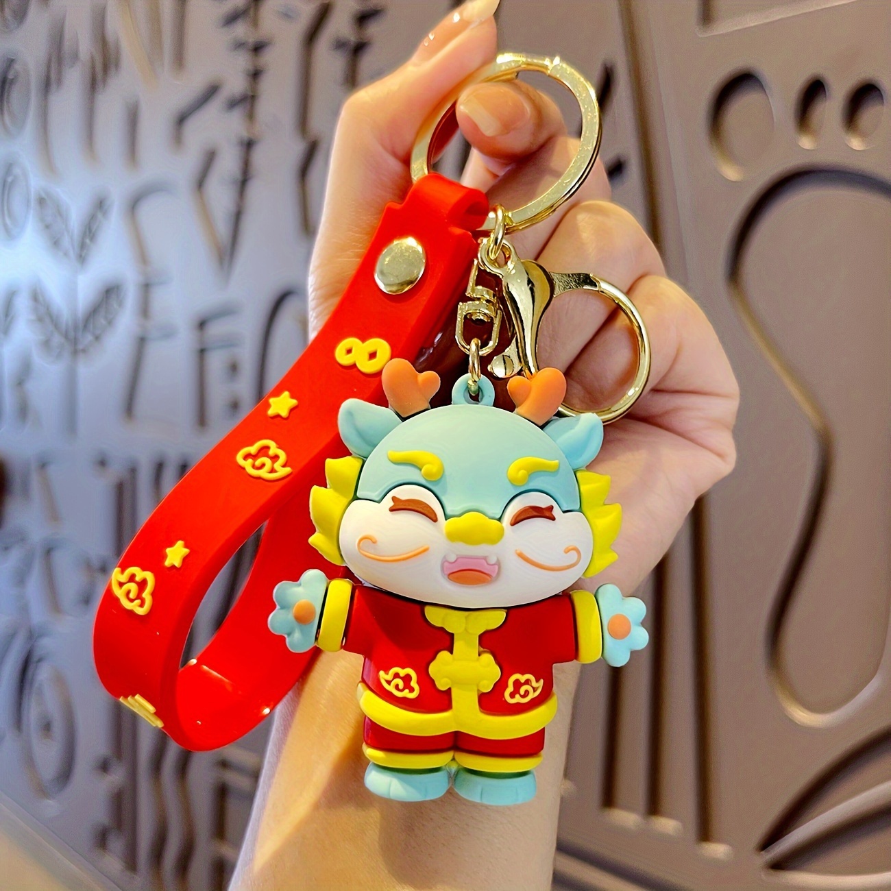 1pc, New Fashions Trend 2024 Year Of The Dragon Keychain Small Pendant  Zodiac Doll Car Key Chain New Year Gift Small Gifts Creative Keychain,  Backpack