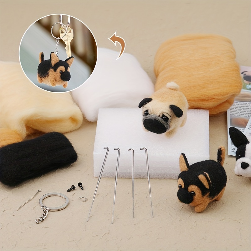 Beginner Wool Felt Set Needle Felt Starter Cute Little Mouse - Temu