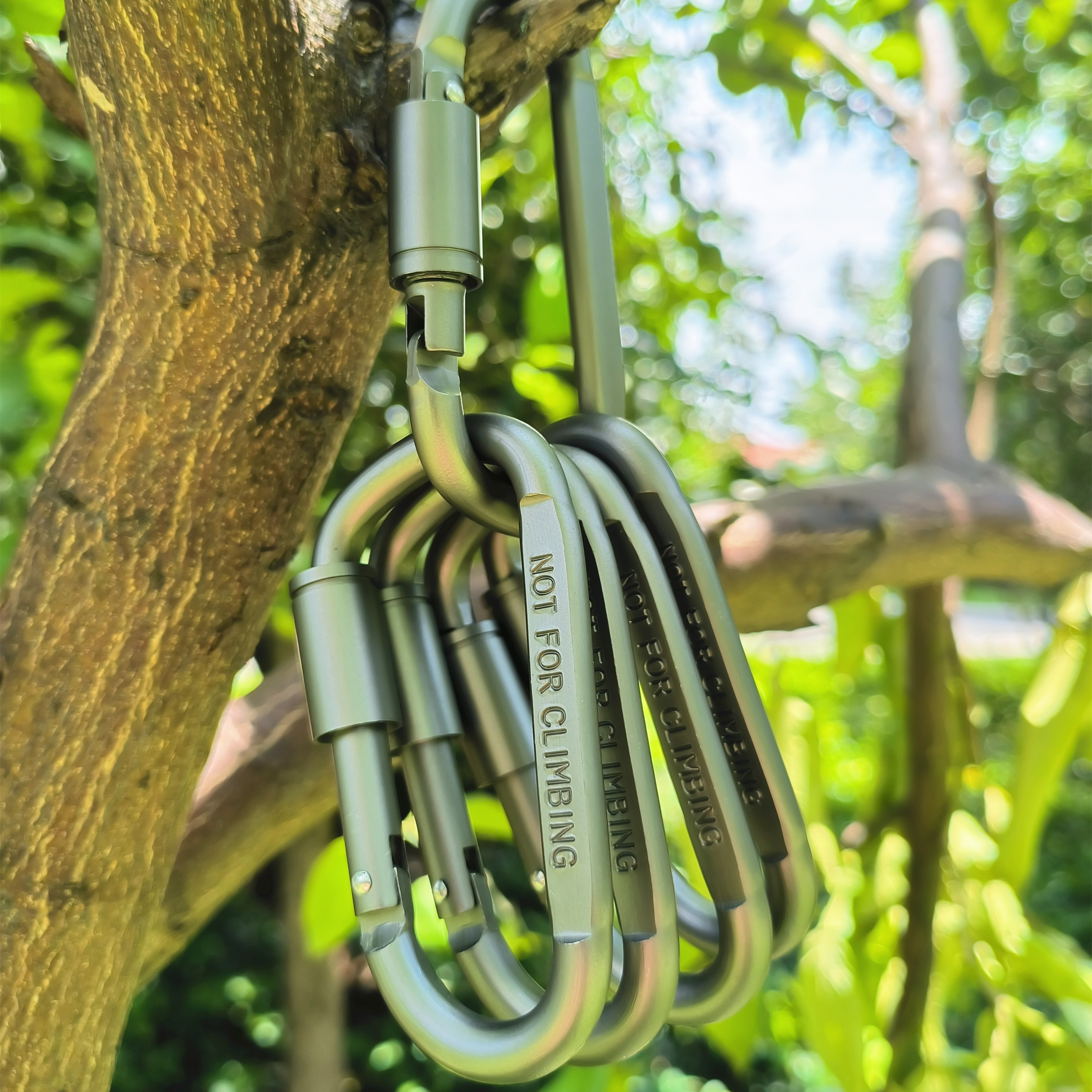 Alloy Carabiner Camping Hiking Hook Safety Aluminum D-Ring Key