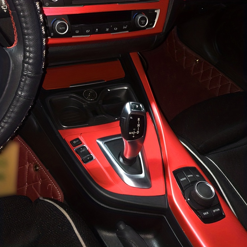 Alcantara - Adhesivo decorativo para consola central de automóvil, marco  para tablero de instrumentos de automóvil, compatible con BMW F30 2013 2014