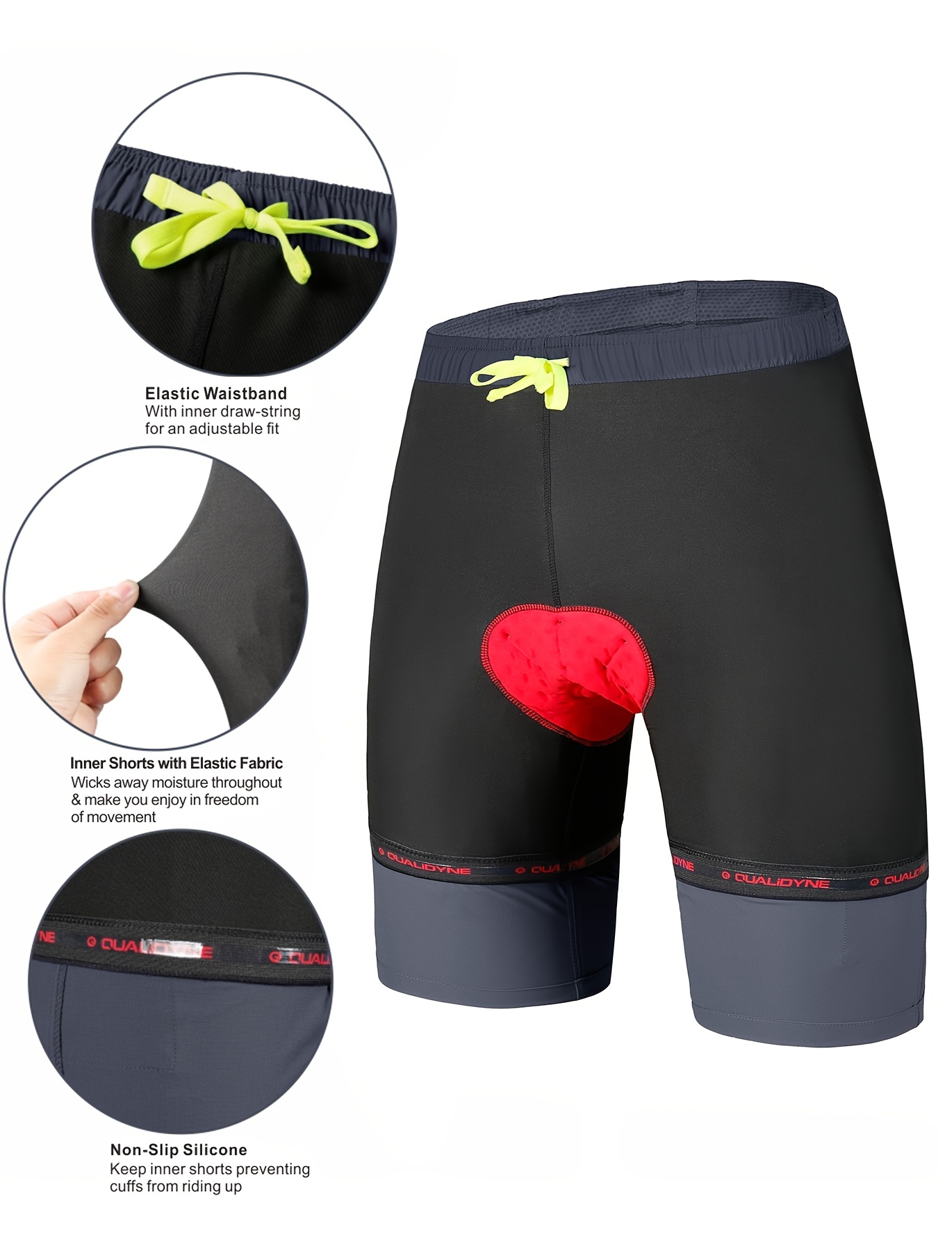 Cycling Shorts With 4D Gel Silicone Padding, Short, High Waist, Breathable,  Quick Drying, Elastic Cycling Underwear, Cycling Shorts For Women And Men 