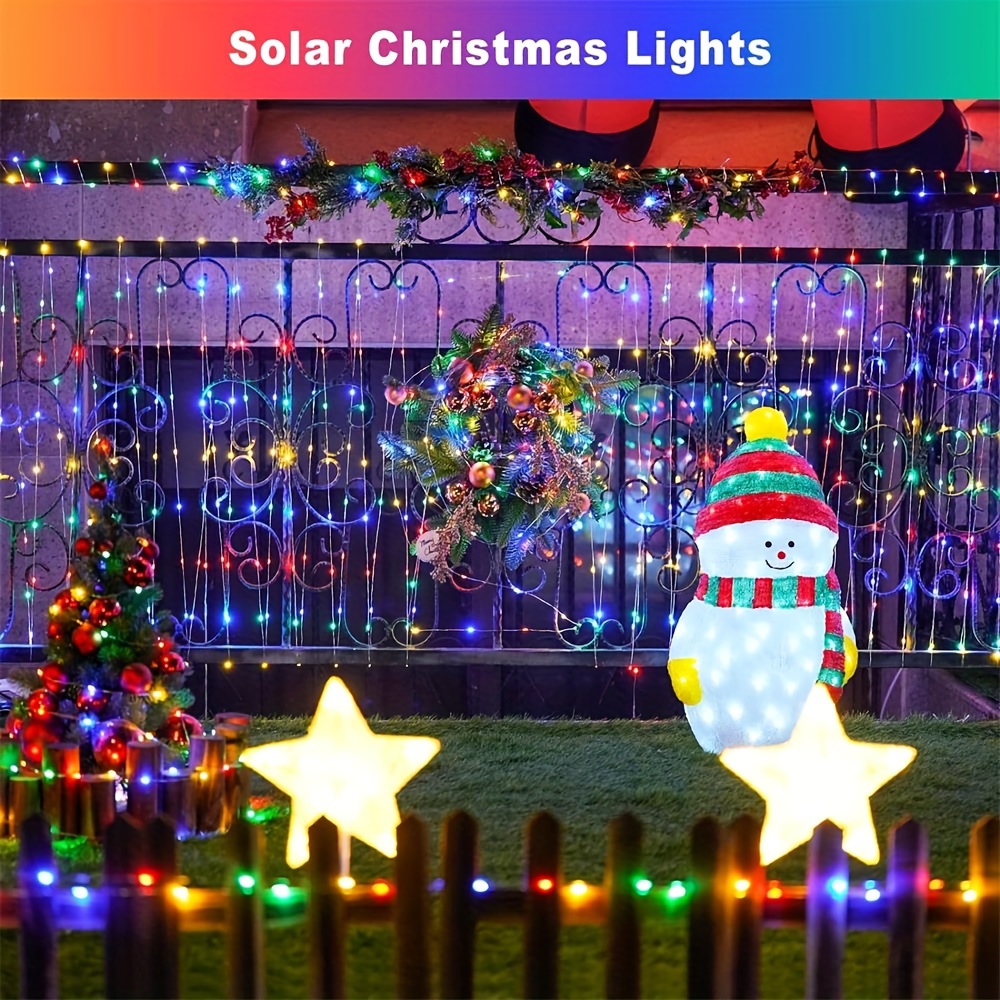 Christmas Tree Decoration Led Solar String Lights Christmas - Temu