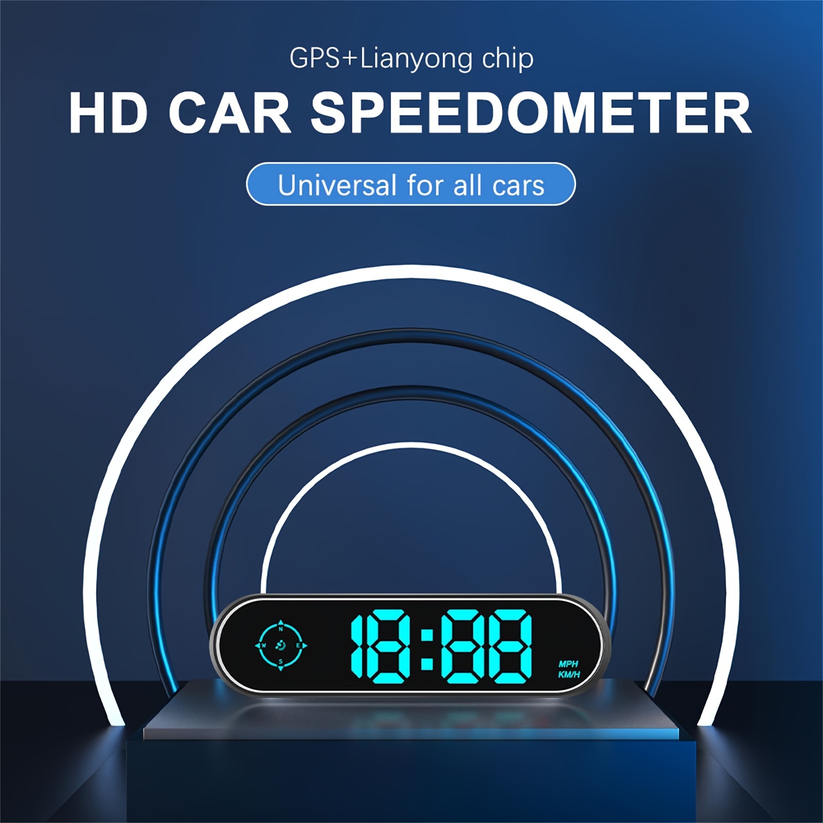 Digital Gps Speedometer Speed Mph Km h Car Universal Hud Temu