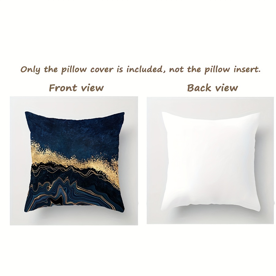 Navy and gold outlet pillow covers