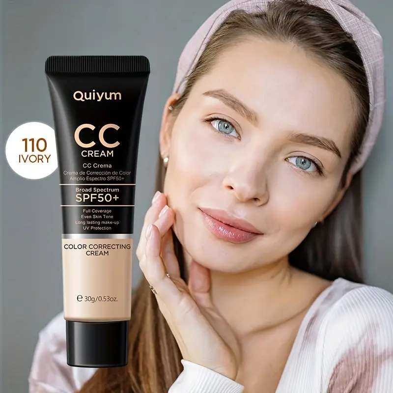 Get Even, Full Coverage Skin With Cc Cream Color Correcting Cream,  Long-lasting, Uv Protection, Foundation, Natural Nude Makeup - Temu Finland