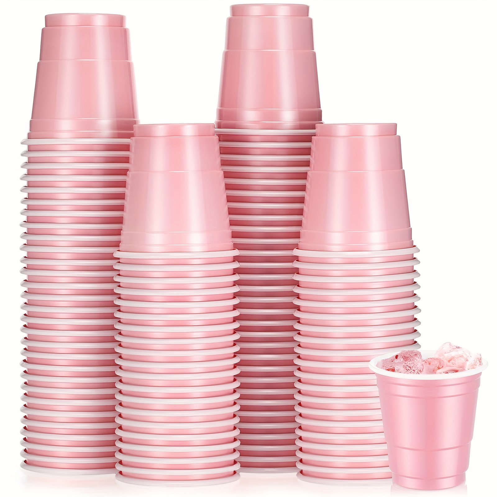 Plastic Shot Cups, Mini Disposable Shot Glasses Small Plastic Cups For  Wedding, Graduation Party, Beer Taste Serving, Snacks Samples And Tastings ( red) - Temu