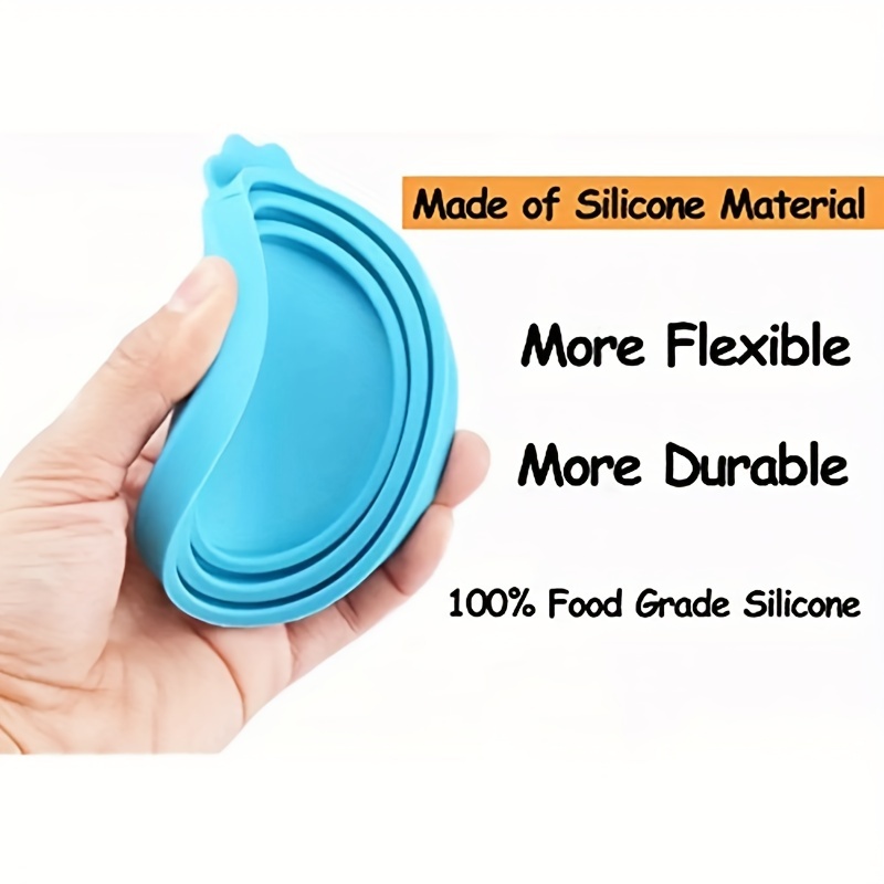 1pc Random Color Silicone Pet Food Can Cover, Moisture Proof Easy To Clean Round Dog Food Can Lid
