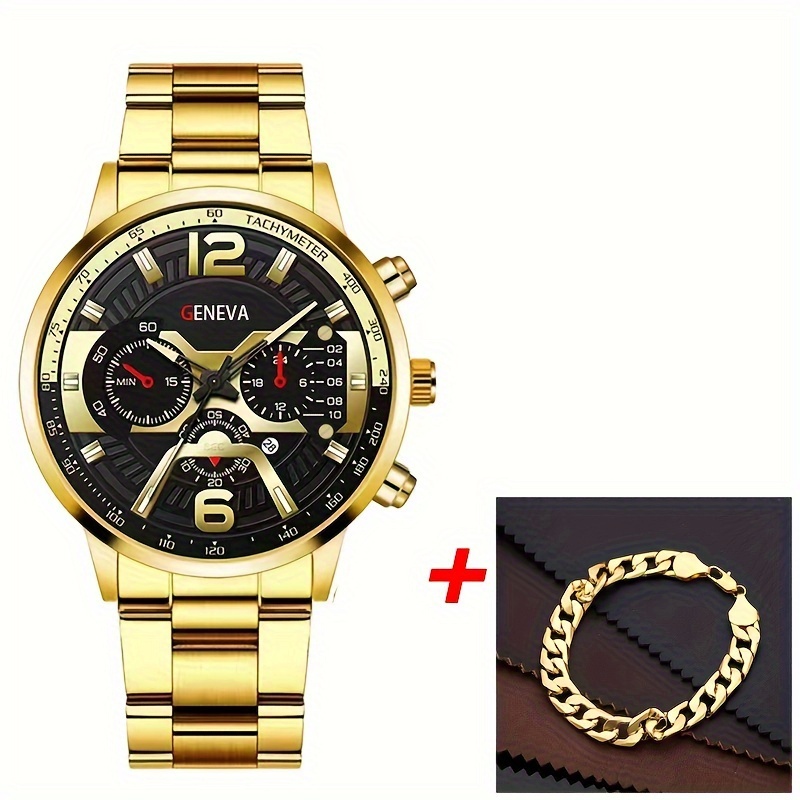 Relojes de negocios informales a la moda para Hombre, Reloj resistente al  agua de acero inoxidable de lujo para Hombre, relojes de pulsera de cuarzo,  Reloj Masculino Reloj De Hombre – Los