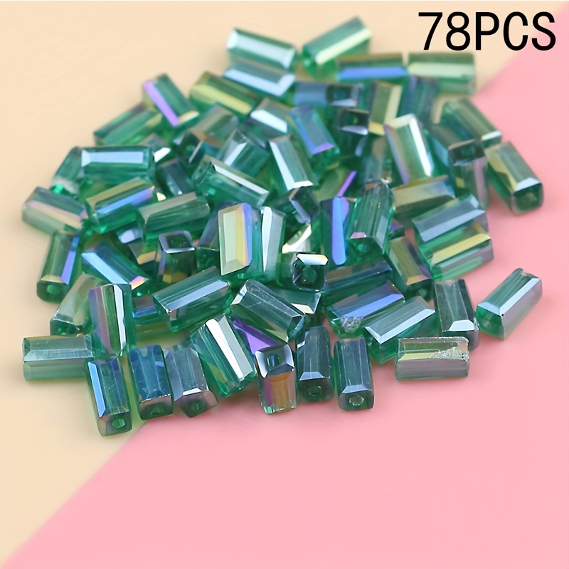 PH PandaHall Glasperlen Set - 180 Stück 12 Farben Facettiert 7x4mm