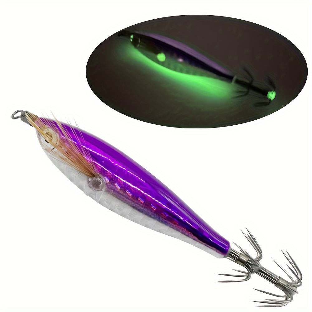 Bionic Luminous Squid Hook Fishing Lure Perfect Night - Temu