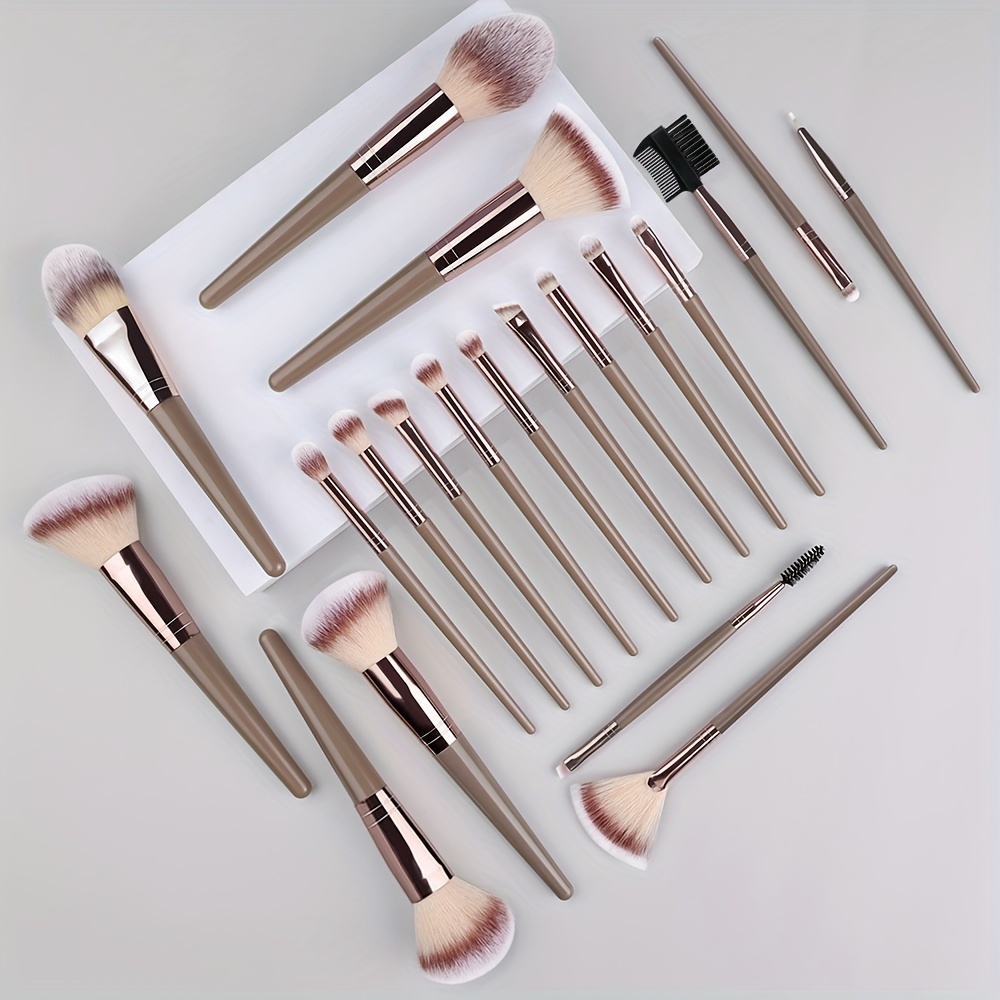 Makeup Brush Set Soft Fluffy Professiona Cosmetic Foundation - Temu