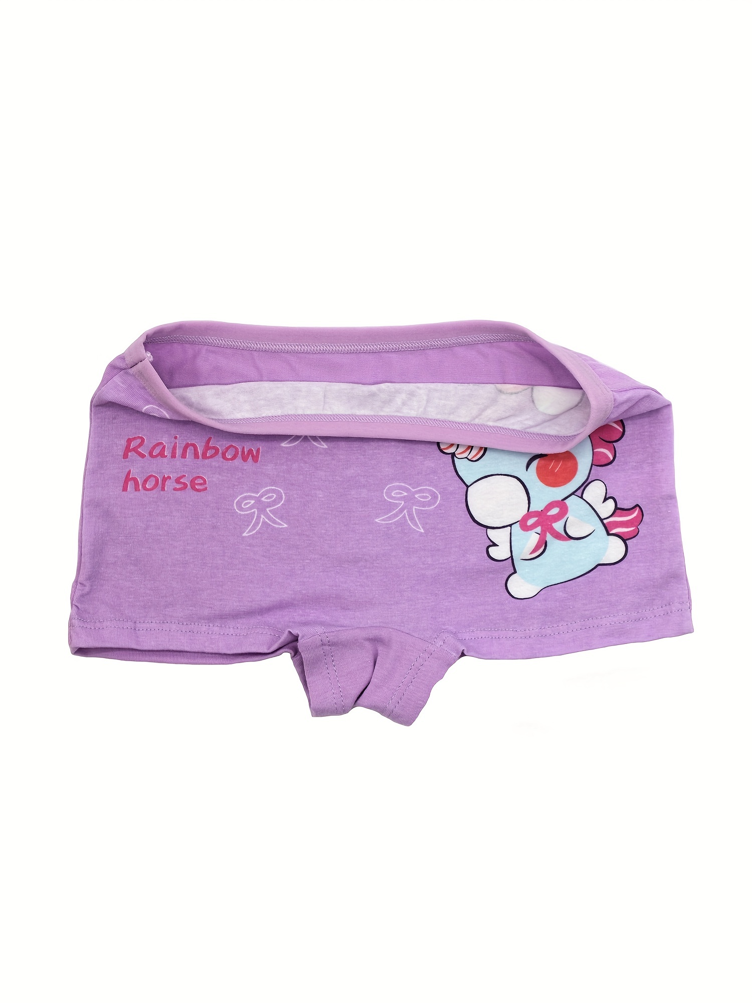 Girls Boxer Briefs Elastic Waist Multiple Colors Cartoon - Temu