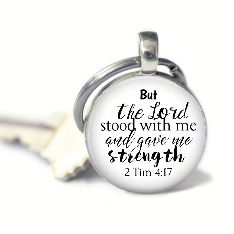 Joshua 1:9 Ring Encouraging Jewelry Bible Verse, Stainless Steel 7 / Silver