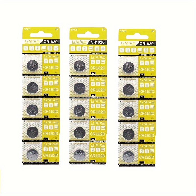 Cr1620 Button Batteries Br1620 Dl1620 Ecr1620 Coin Lithium - Temu