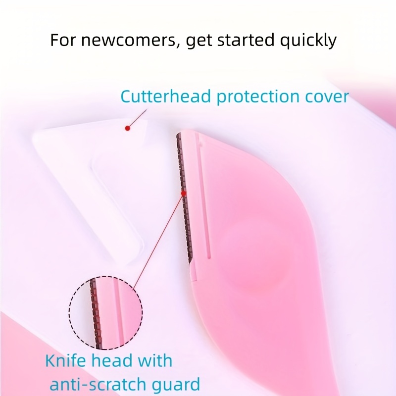 Portable Leaf Shaped Eyebrow Razor For Women Dermaplaning Tool