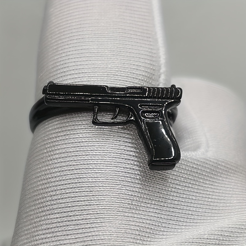 Men's Retro Punk Pistol Ring