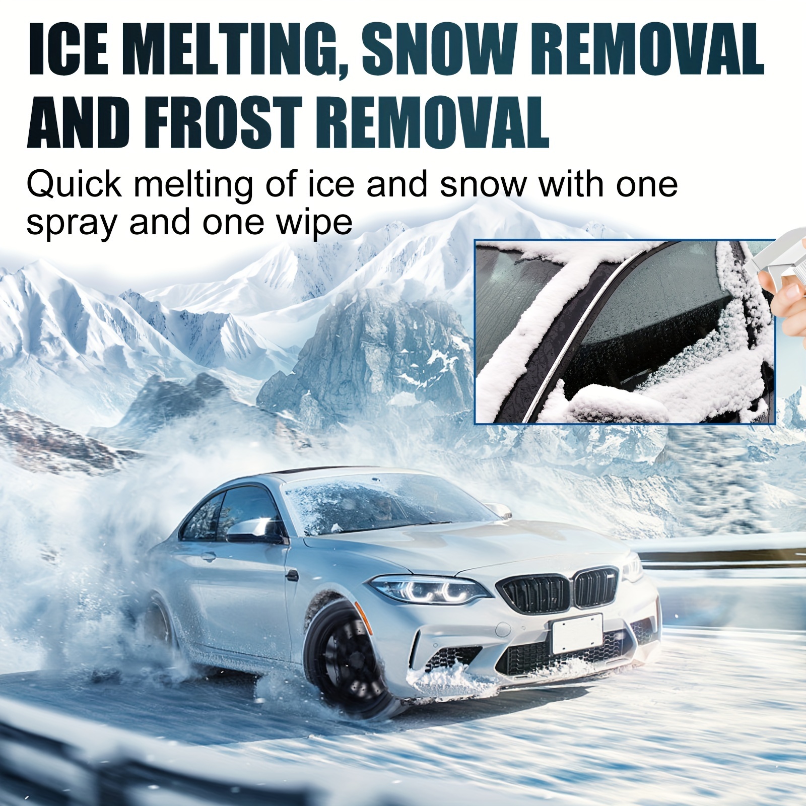 Car Snow Melt Windshield Deicer Defroster Ice Remover Spray Car